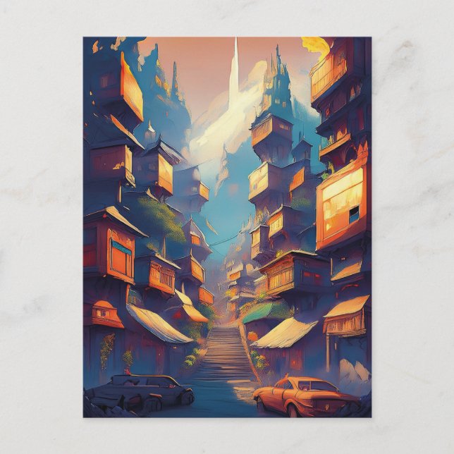 Buildings Postcard (Front)