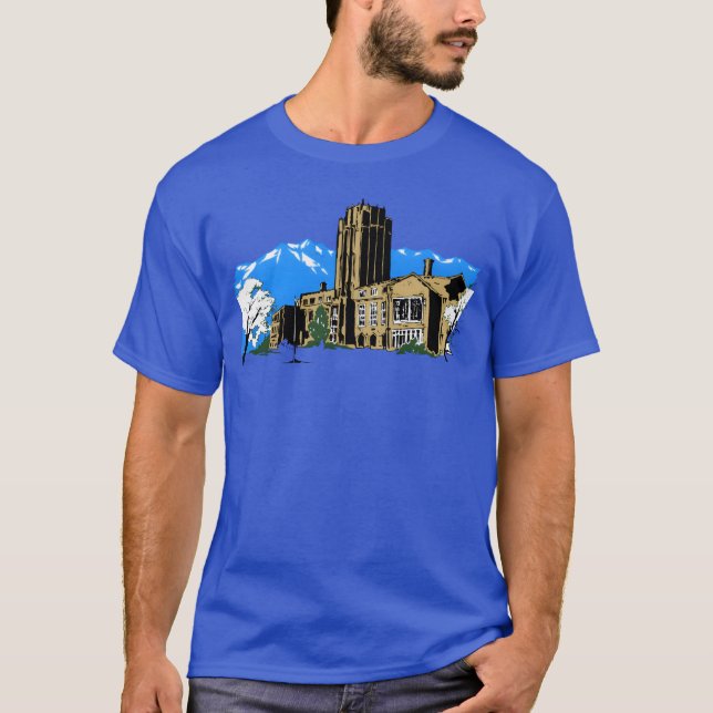 buildings retro T-Shirt (Front)