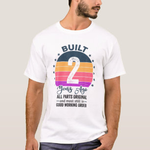 Built 2 Years Ago All Parts Original Vintage 2020 T-Shirt