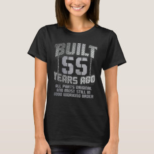 Built 55 Years Ago Retro 55 Years Old Birthday Men T-Shirt
