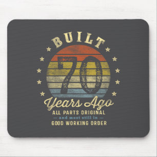 Built 70 Years Ago - All Parts Original 70th Birth Mouse Pad
