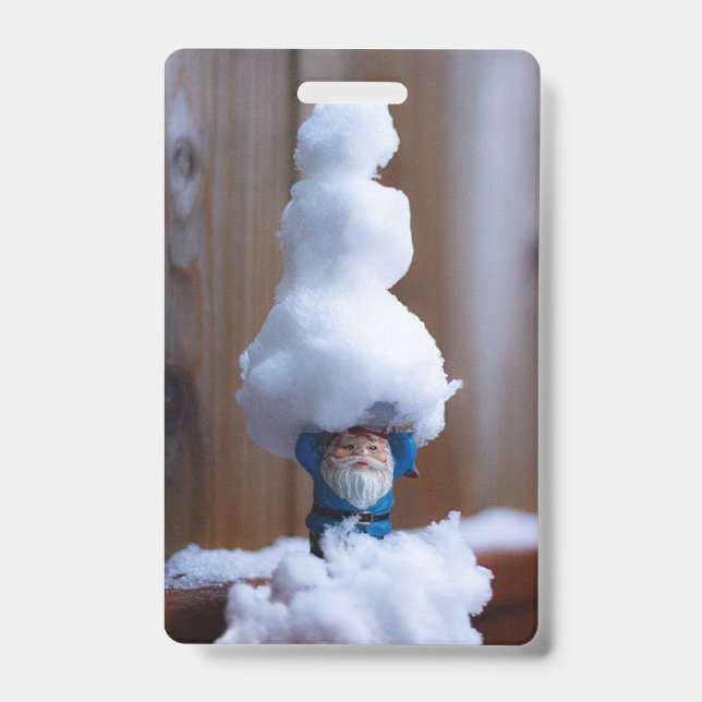 Built a Snowman V ID Badge (Front)