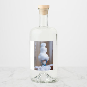 Built a Snowman V Liquor Bottle Label