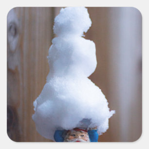 Built a Snowman V Square Sticker