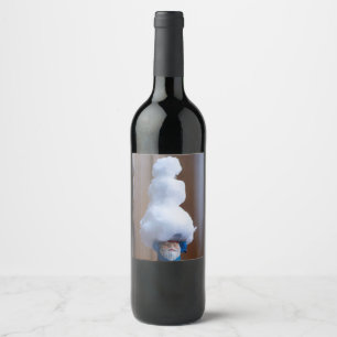 Built a Snowman V Wine Label