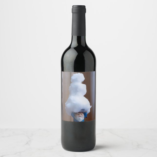 Built a Snowman V Wine Label (Front)