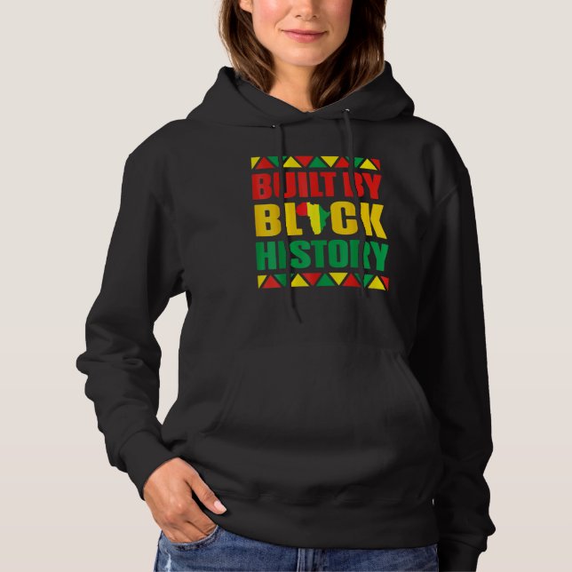 Built By Black History BHM African Pride Month Men Hoodie (Front)