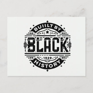 built by black history  postcard