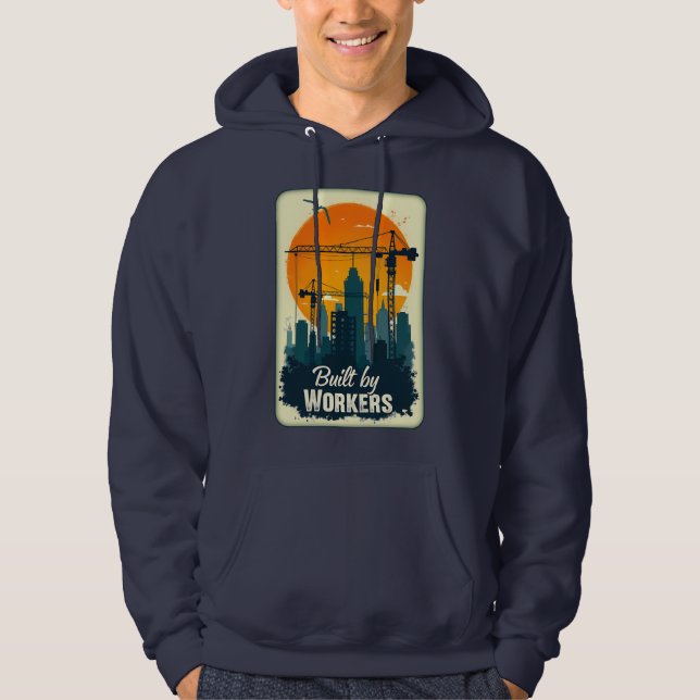 Built by Workers Retro Labor Day Shirt (Front)