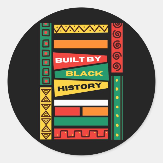 Built  classic round sticker (Front)