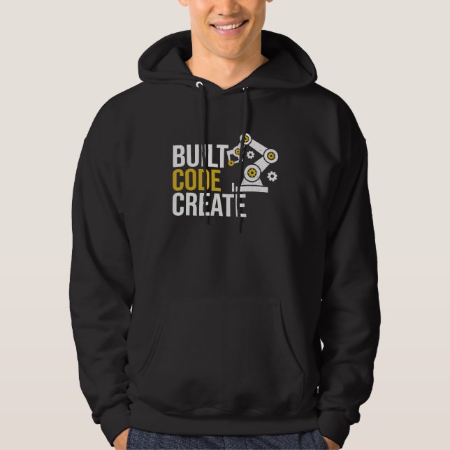 Built code create automation Engineering Programmi Hoodie (Front)