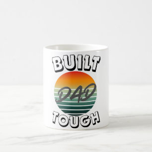 Built dad tough retro sunset dad T- shirt. Coffee Mug