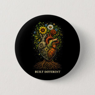Built Different 6 Cm Round Badge