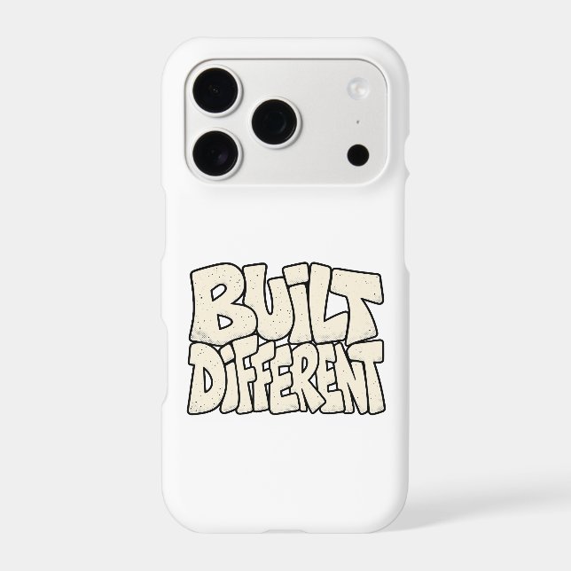 Built Different — Elite Mindset Motivation Graphic (Back)
