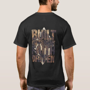 Built Different Faith Driven Shirt Christian Gym