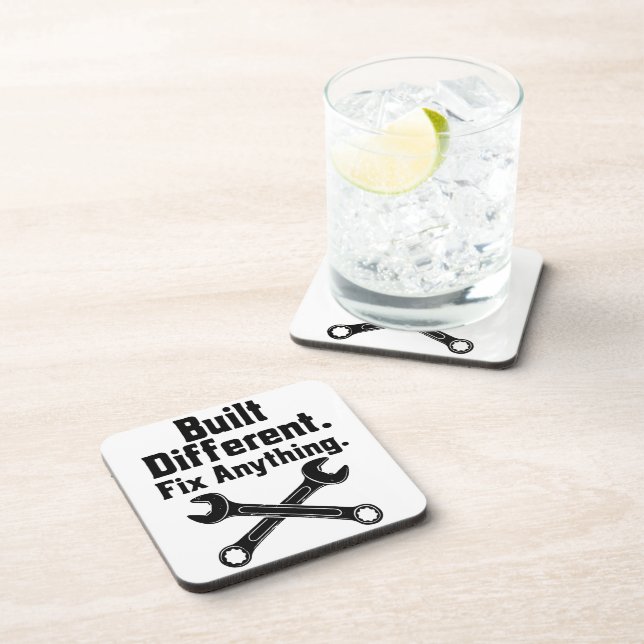 Built Different Fix Anything Mechanic Wrench  Coaster (Right Side)