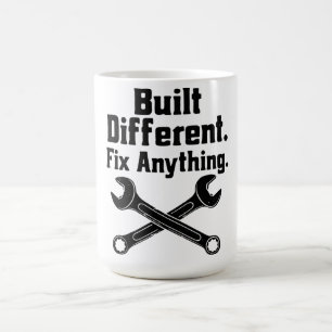 Built Different Fix Anything Mechanic Wrench Coffee Mug