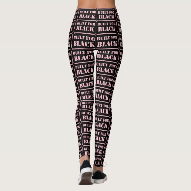 Built for Black pink Leggings | Zazzle 