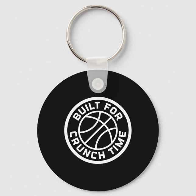 Built For Crunchtime Sketll Player Team Practice  Key Ring (Front)