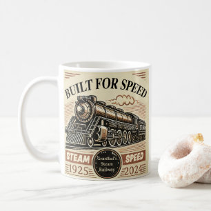Built for Speed – Customisable Steam Train Coffee Mug