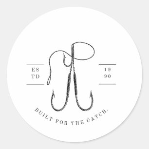 Built For The Catch Classic Round Sticker