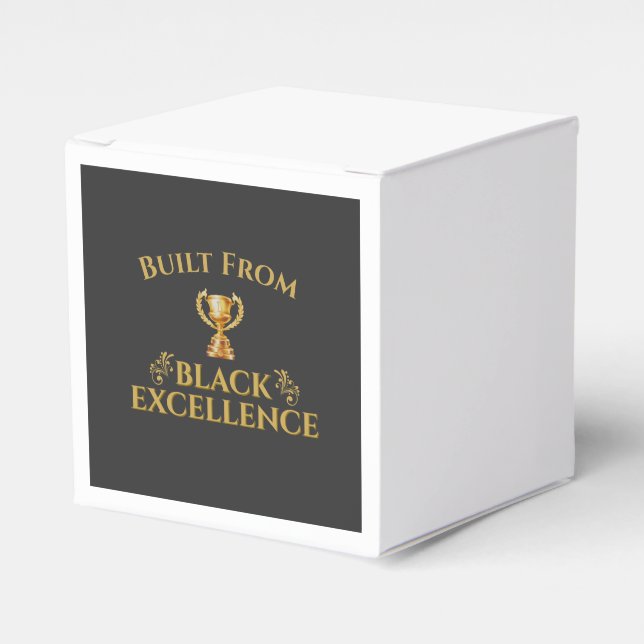 Built From Black Excellence Legacy Favour Box (Front Side)