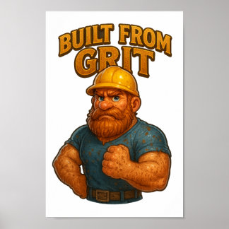 Built from Grit – Printable 3D Wall Art