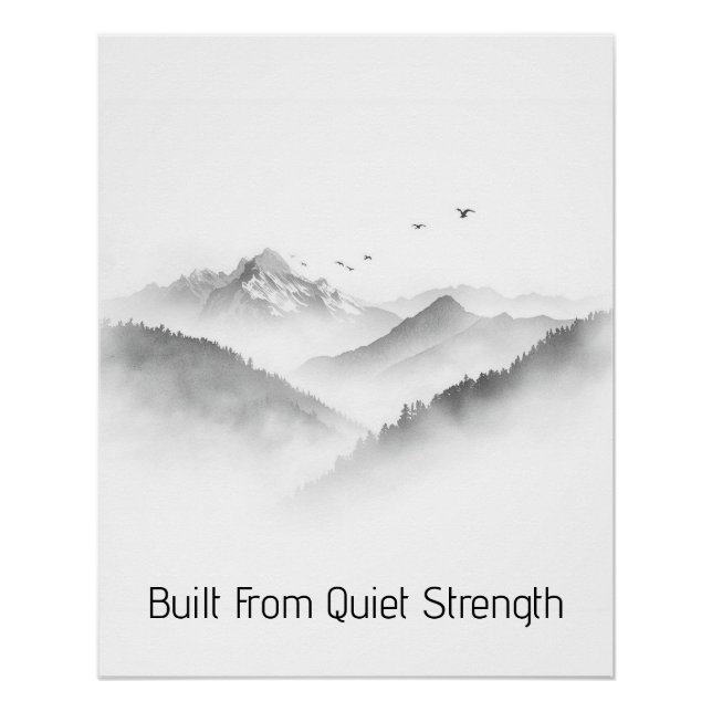 Built From Quiet Strength Poster (Front)