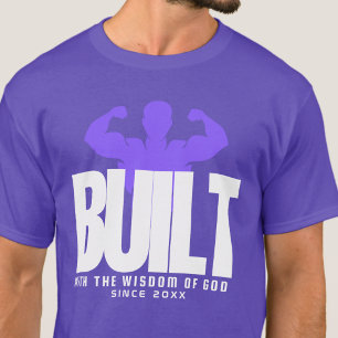 Built - Gratitude Pray Christ Purple Graphic T-Shirt
