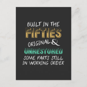 Built in the fifties postcard