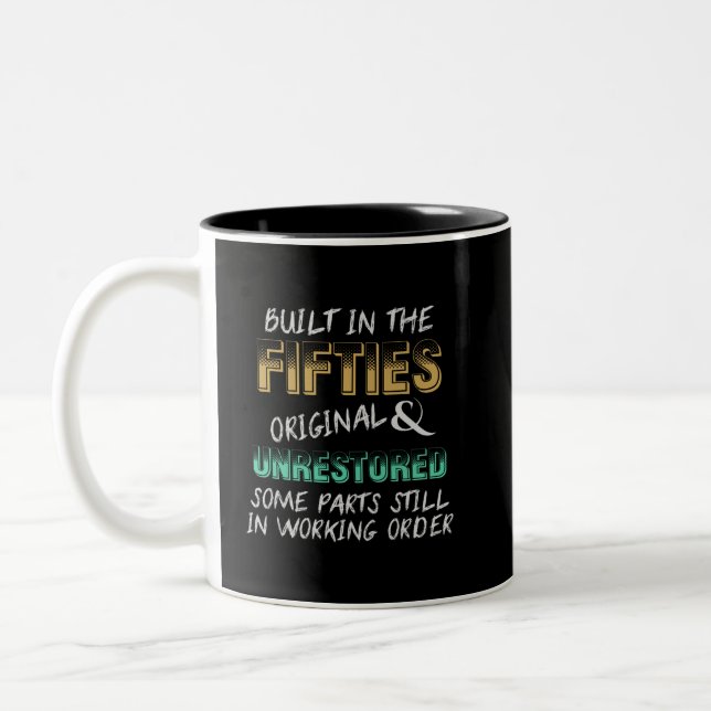 Built in the fifties Two-Tone coffee mug (Left)