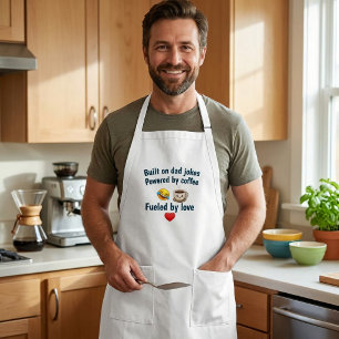 Built On Dad Jokes Long Apron
