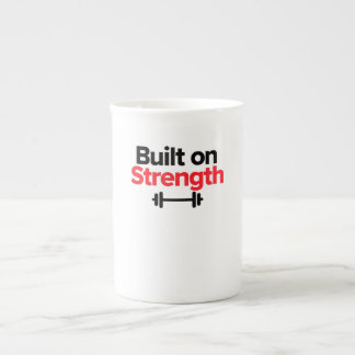 Built on Strength - Gym & Hustle Strength Shirt Bone China Mug