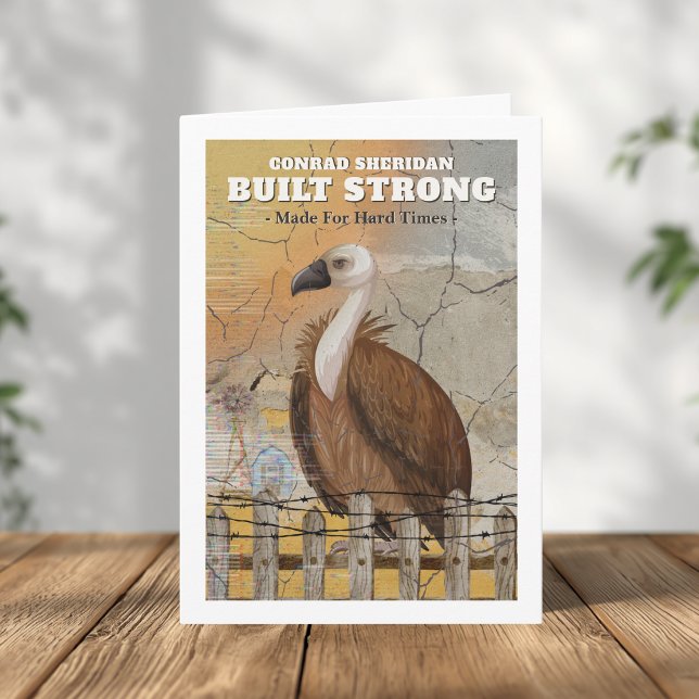 Built Strong Personalised Encouragement Card (Masculine Encouragement Card )