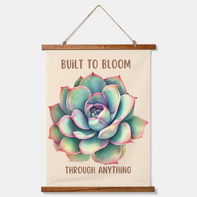 Built To Bloom Hanging Tapestry (Front)