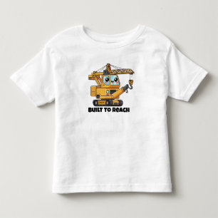Built to Reach – Construction Crane Design Toddler T-Shirt