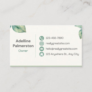 Buisness Card Owner/CEO