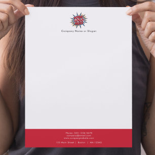 Buisness Logo Upload Modern Simple Custom Letterhead