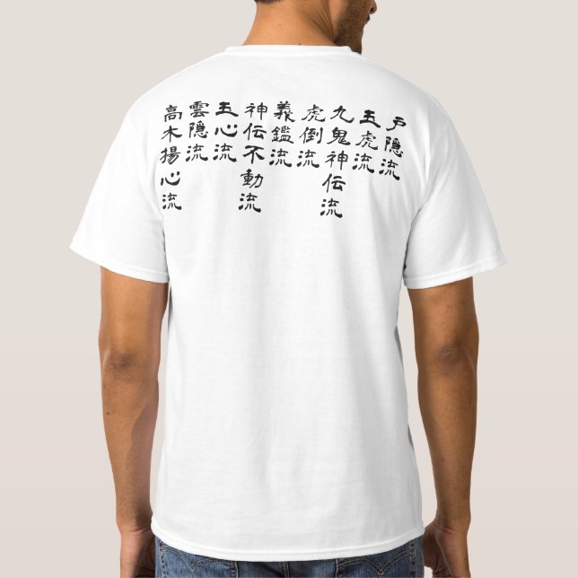 Bujinkan Ryuuha Style T-Shirt (Back)