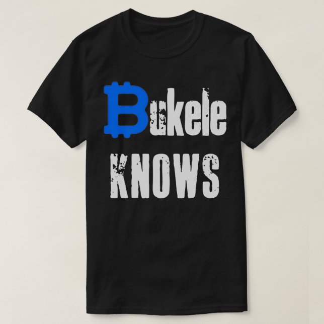 Bukele Knows Bitcoin Para El Salvador Premium  T-Shirt (Design Front)