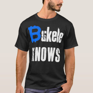 Bukele Knows Bitcoin Para El Salvador Premium  T-Shirt
