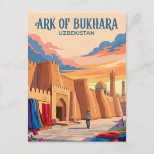 Bukhara Ark Fortress Uzbekistan Postcard