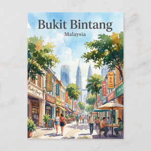 Bukit Bintang Malaysia Postcard