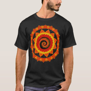 Bukonia Sacred Geometry Orange Sunflower Radial T-Shirt