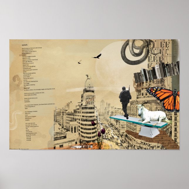 Bukowski Poem Poster (Front)