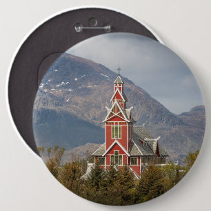 Buksnes kirke Lofoten 6 Cm Round Badge