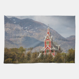 Buksnes kirke Lofoten Tea Towel
