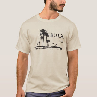 Bula Fiji Palm Tree Graphic T-Shirt