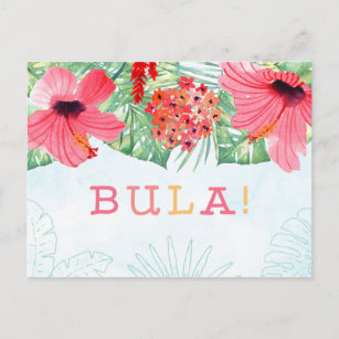 BULA Postcard, Fiji or Tiki card