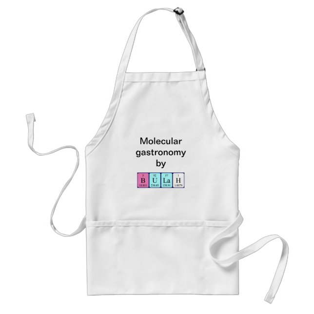 Bulah periodic table name apron (Front)
